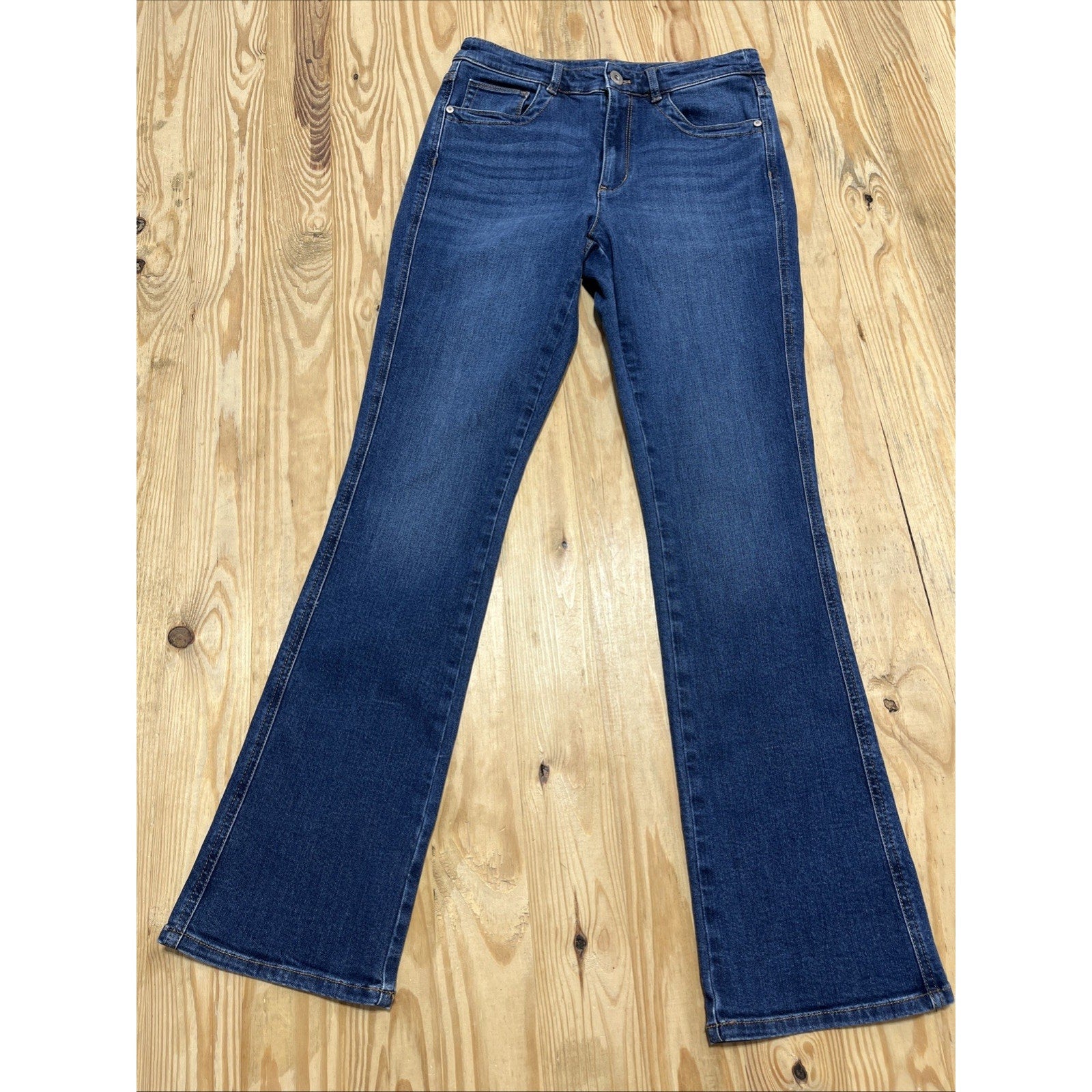 J. Jill Jeans Womens 4 Blue Denim High Rise Boot Cut Stretch Western 28x30