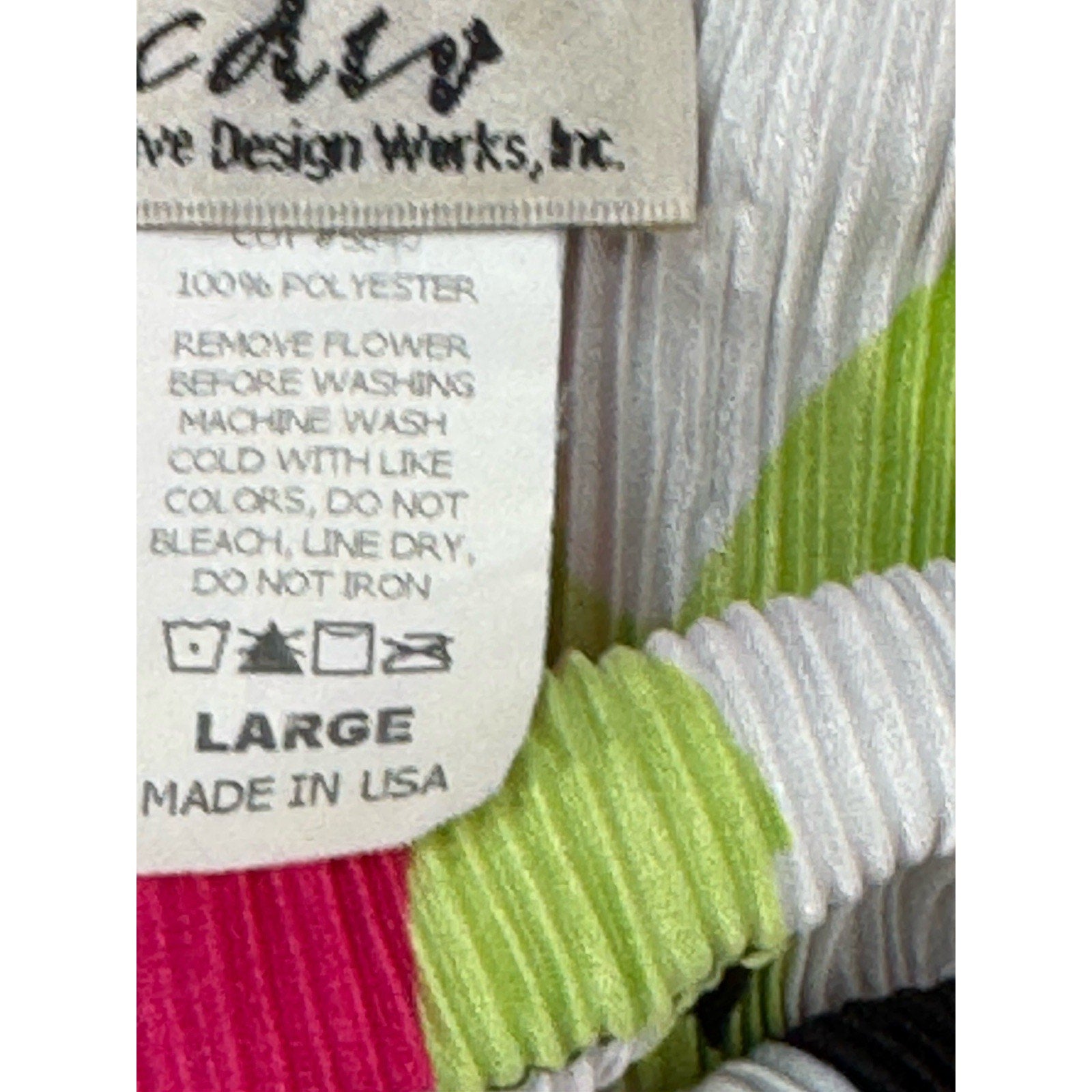 CDW Creative Design Works Inc. Top Blouse Pink Tones Flowers Womens Size Large