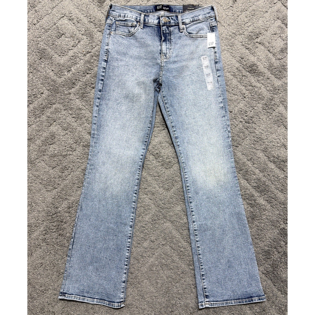 Women’s Gap Universal Baby Boot Jeans Size 10/30 Short Light Wash NWT