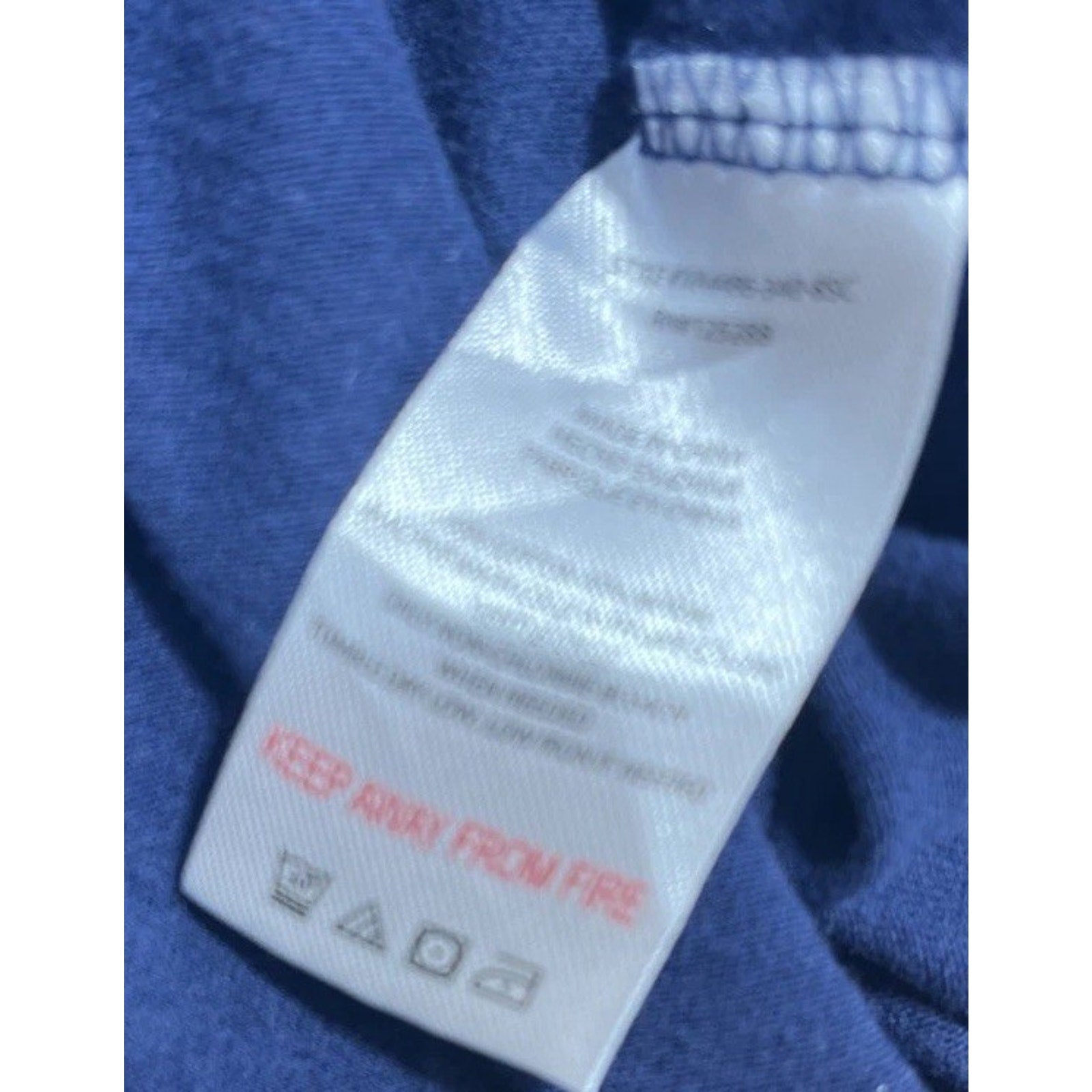 Life is Good Sleep Shirt Women's Navy Blue Long Sleeve V-Neck Floral Size M