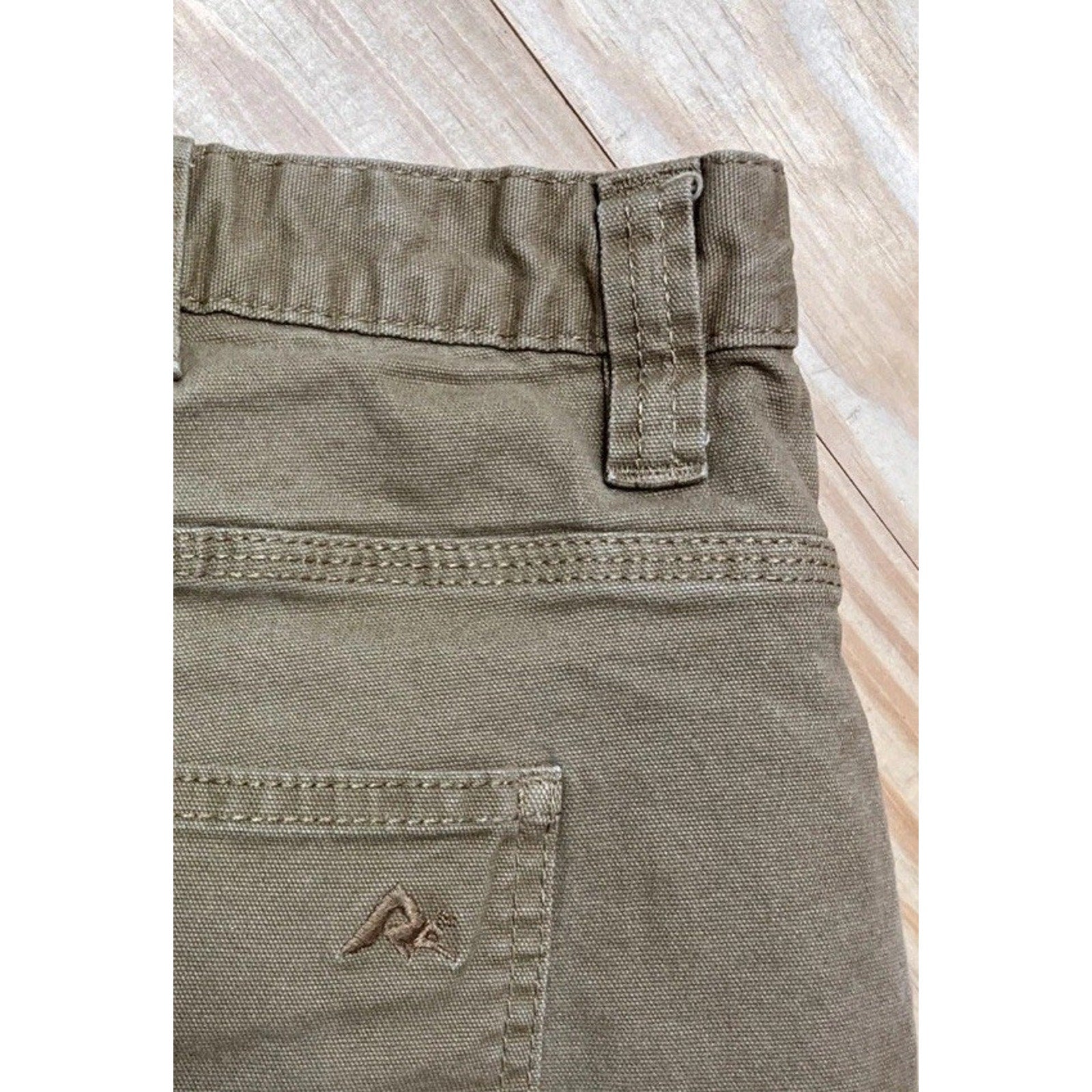 Ridgecut Toughwear Tan Brown Canvas Work Pants Casual Men's size 36x30