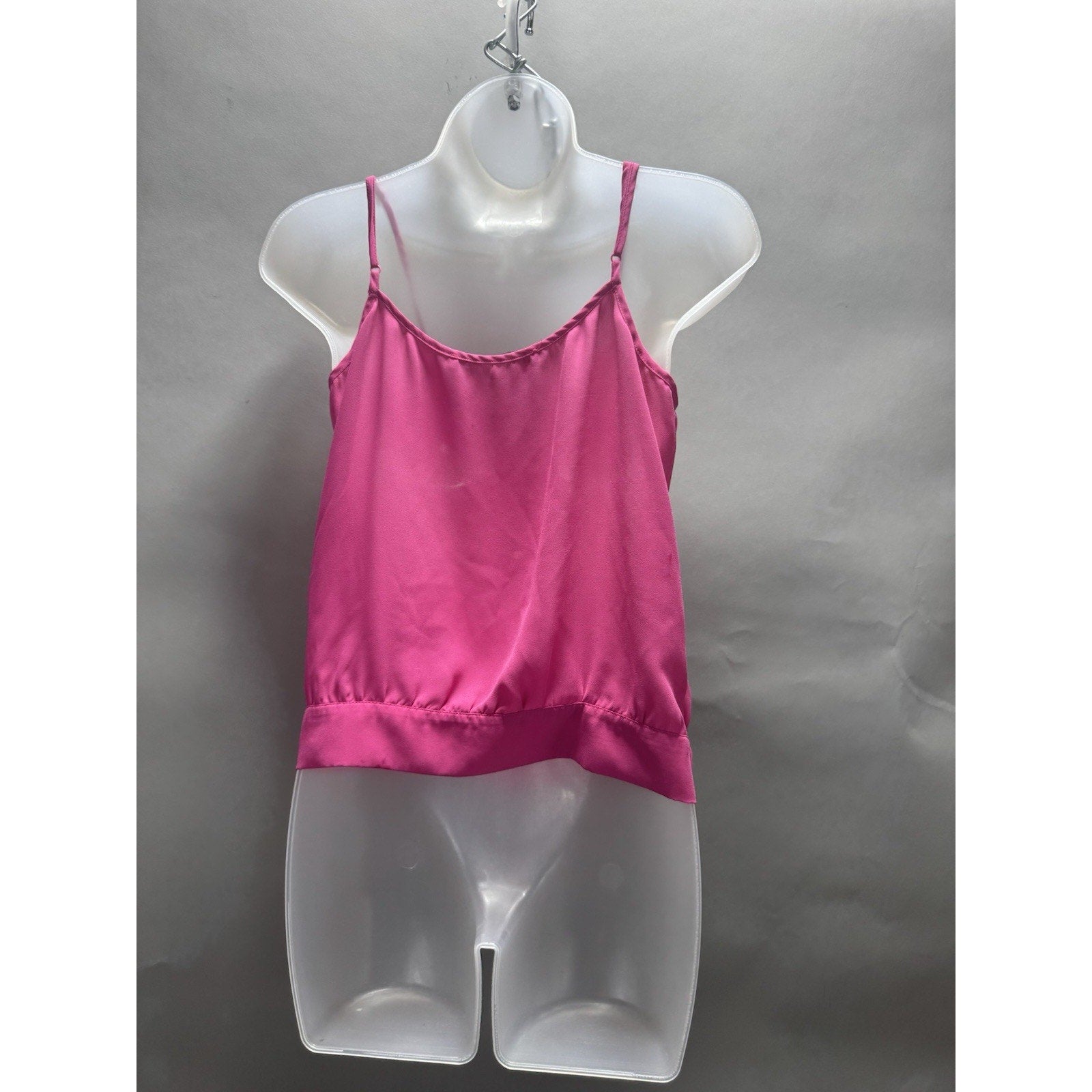 GUESS Los Angeles Women Small Pink Satin Wrap Cami Tank Top Sleeveless Blouse