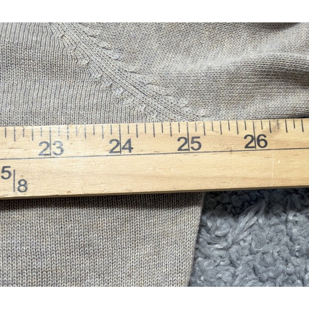 NWT Men's Croft & Barrow Heather Biege Signature Polo Sweater Size XL