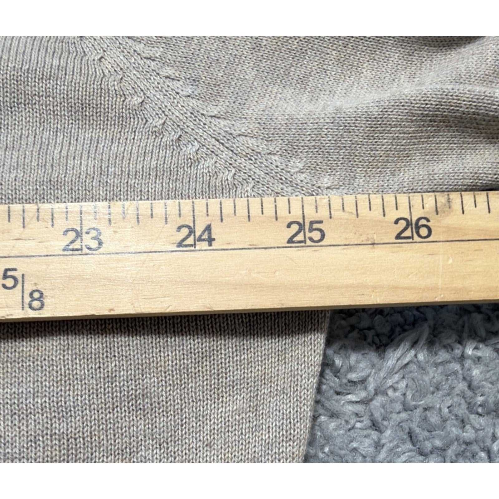 NWT Men's Croft & Barrow Heather Biege Signature Polo Sweater Size XL