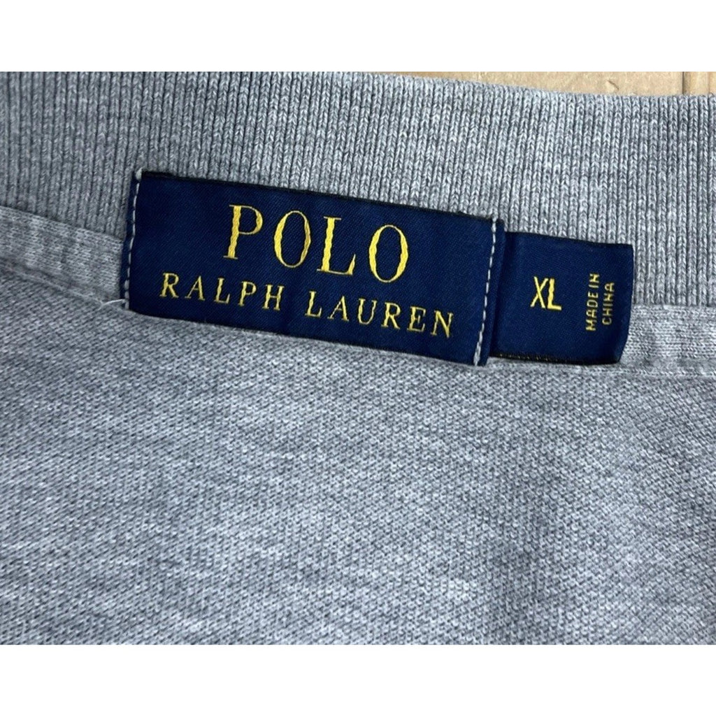 Ralph Lauren Mens Polo Shirt XL Gray Golf Tennis Pony XL