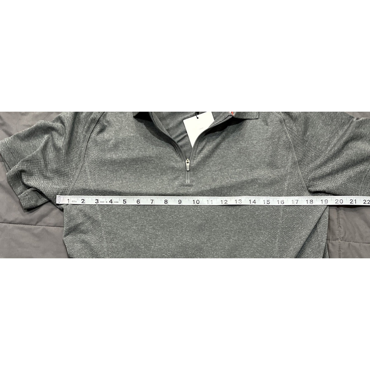 NWT Wilson Henley 1/4 Zip M Series Hybrid Activewear Gray Polo - Large Msrp 78$