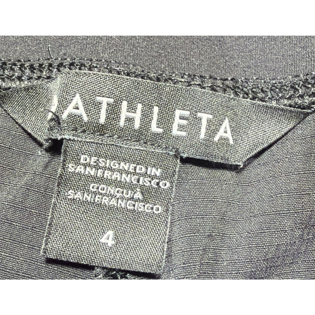 Athleta Trekkie North shorts size 4 Stretch Black Yoga Gym Running Outdoors