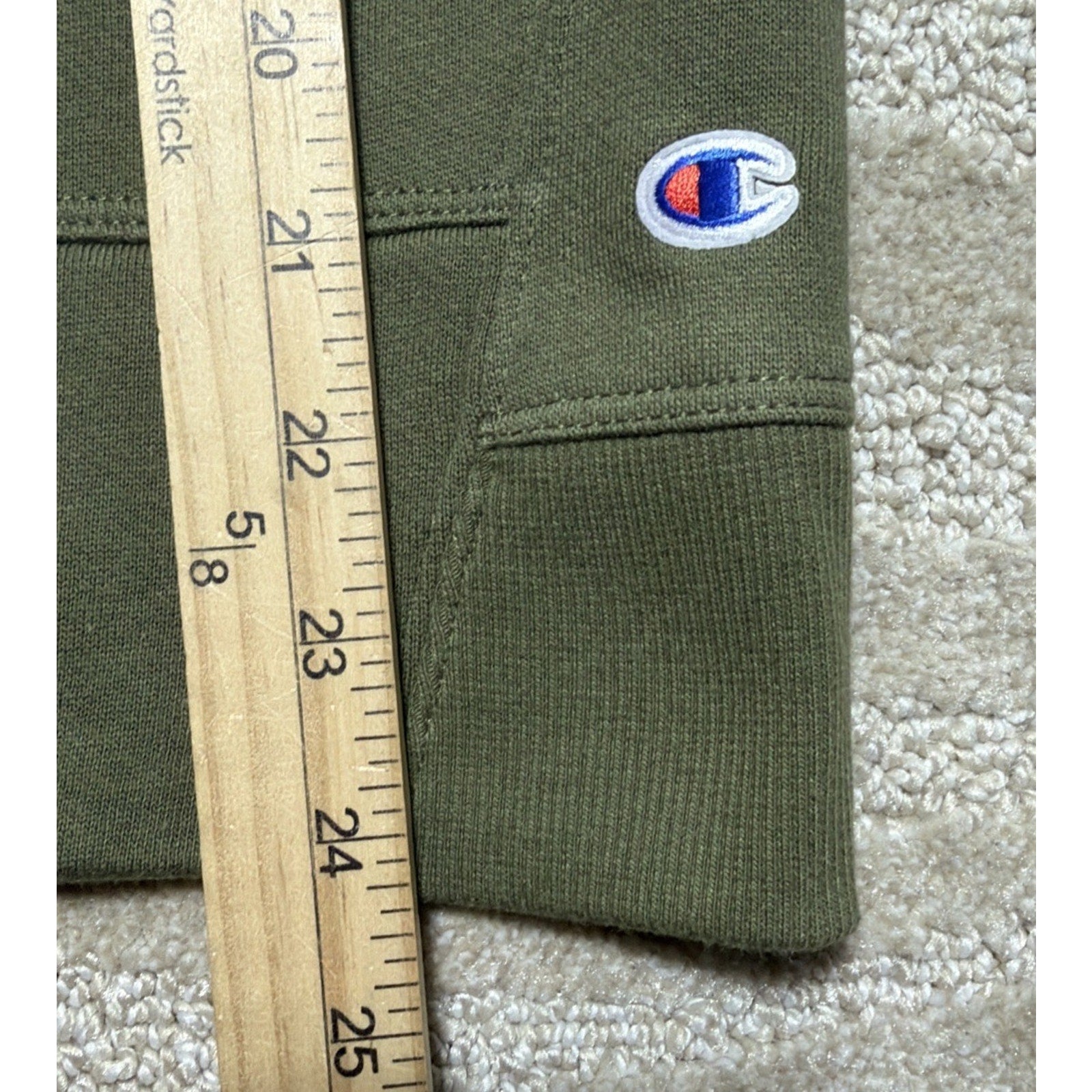 Champion Womens olive green pull over Super Soft Fleece sweater size Large NWT