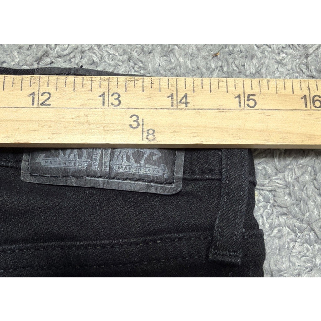 Levi’s 720 High Rise Super Skinny Jeans Womens 30x30 Black Stretch Denim Slim
