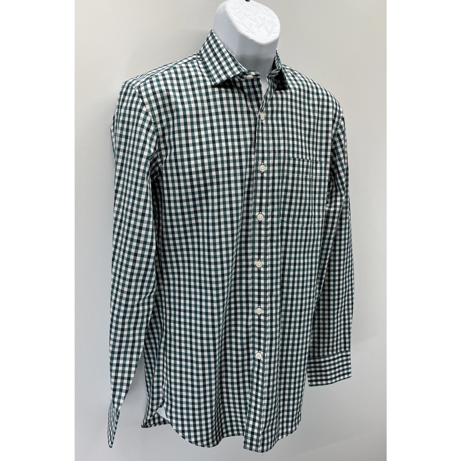 J Crew Thompson Premium Shirting Long Sleeve Lightweight Button Up Green Size S