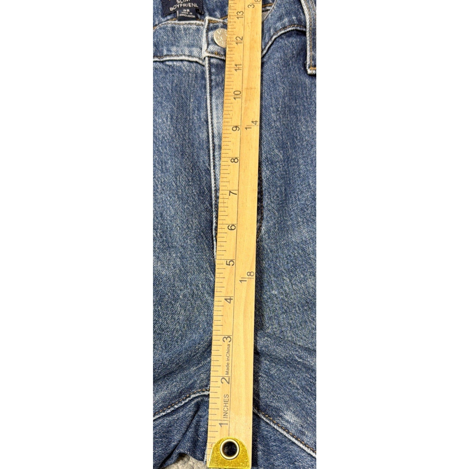 New J.Crew All Day Stretch Slim Boyfriend Jeans Women Size 32 Blue Denim