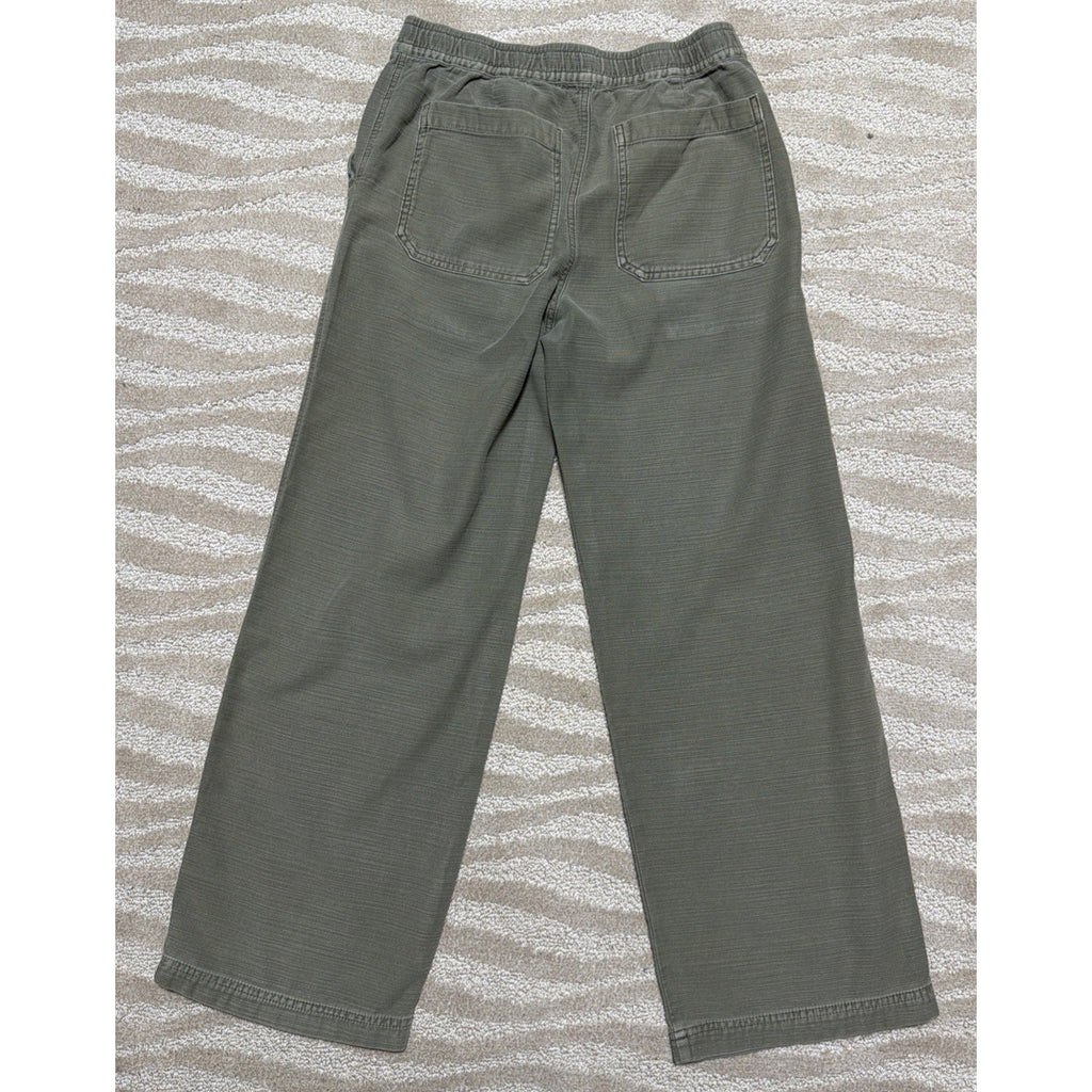 Lucky Brand Womens Utility Wide Leg Pants Size XS Green 28x29