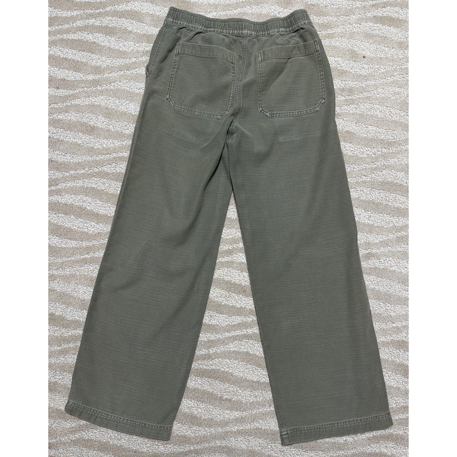 Lucky Brand Womens Utility Wide Leg Pants Size XS Green 28x29