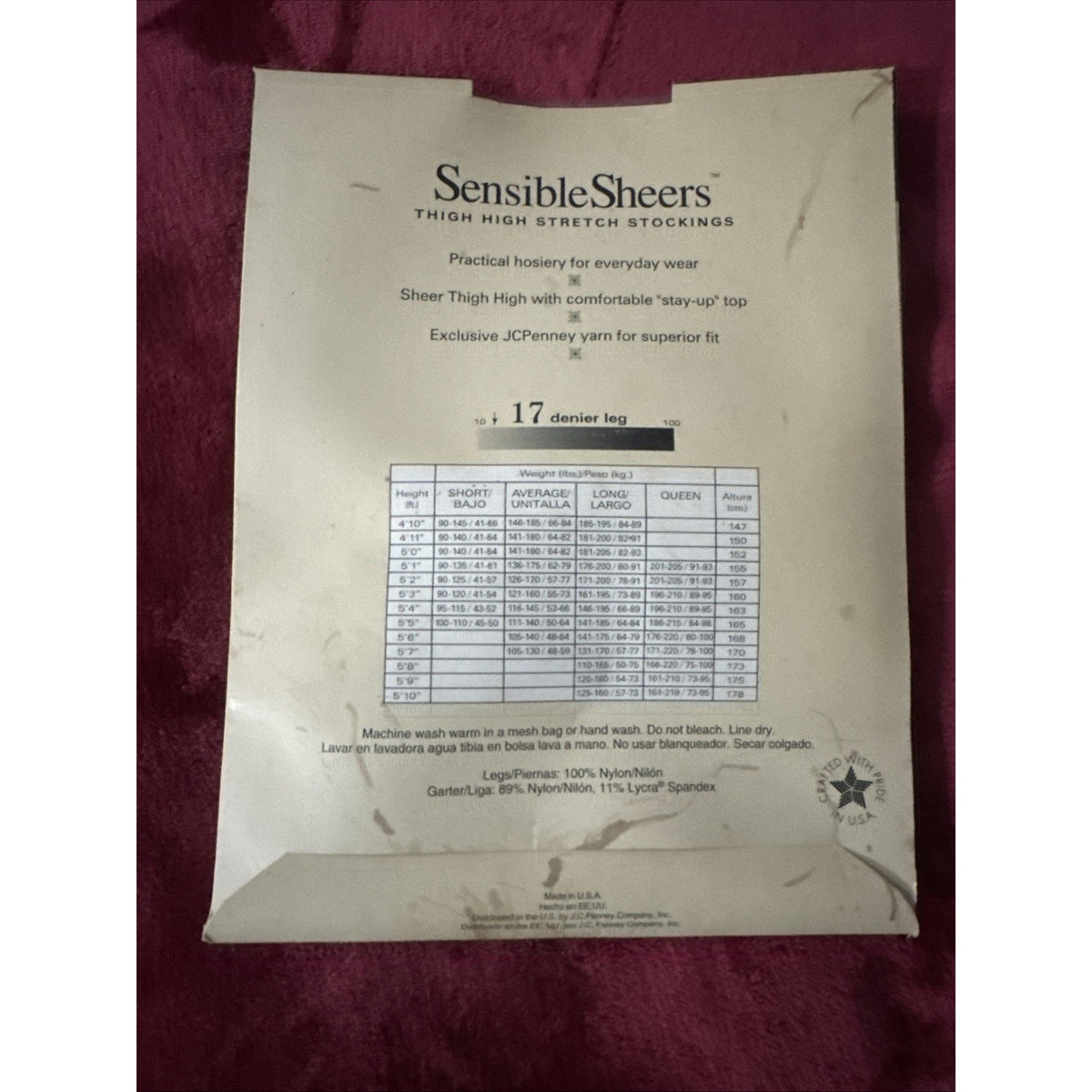 Vintage Worthington Sensible Sheers Suntan 03 Stretch Thigh Highs Queen