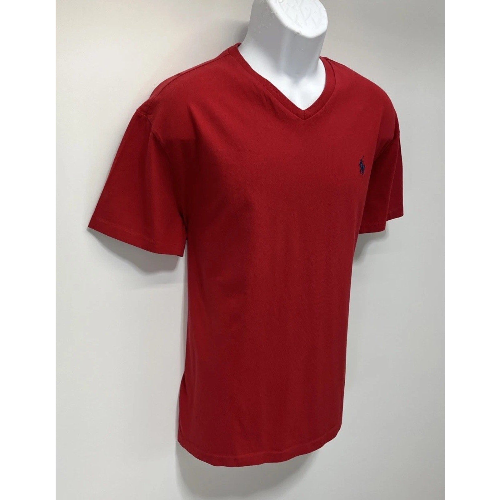 Polo Ralph Lauren Men’s Classic-Fit V-Neck Jersey T-Shirt Red L Large