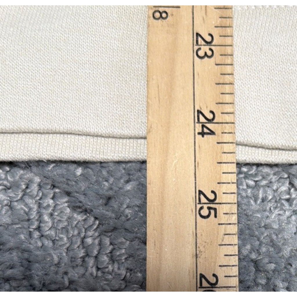 Buckle Merch Traffic Johnny Cash Oversized Fleece Pullover Womens S Biege Music