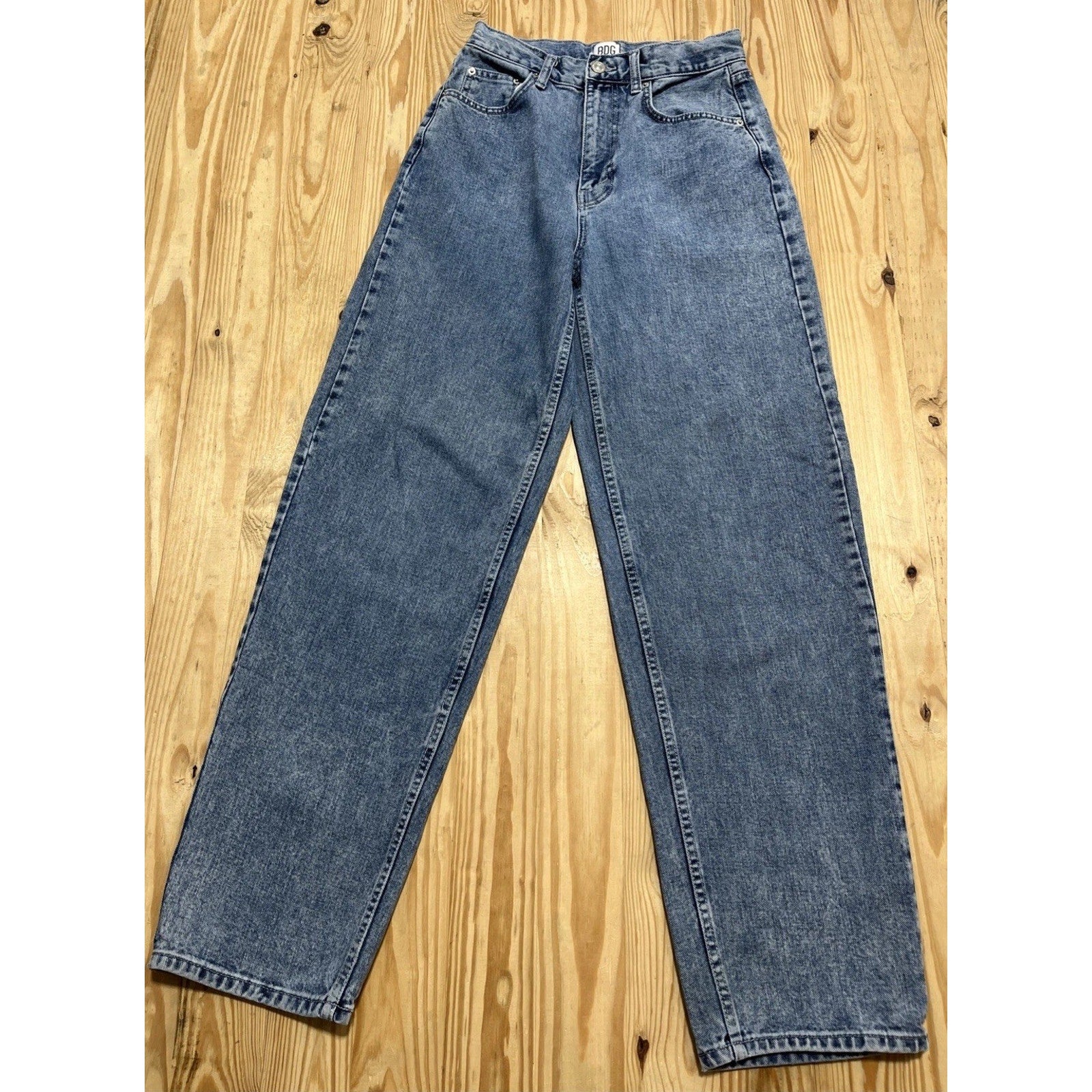 BDG Urban Outfitters High-Rise Baggy Jeans Women's Blue Acid Wash Size 28