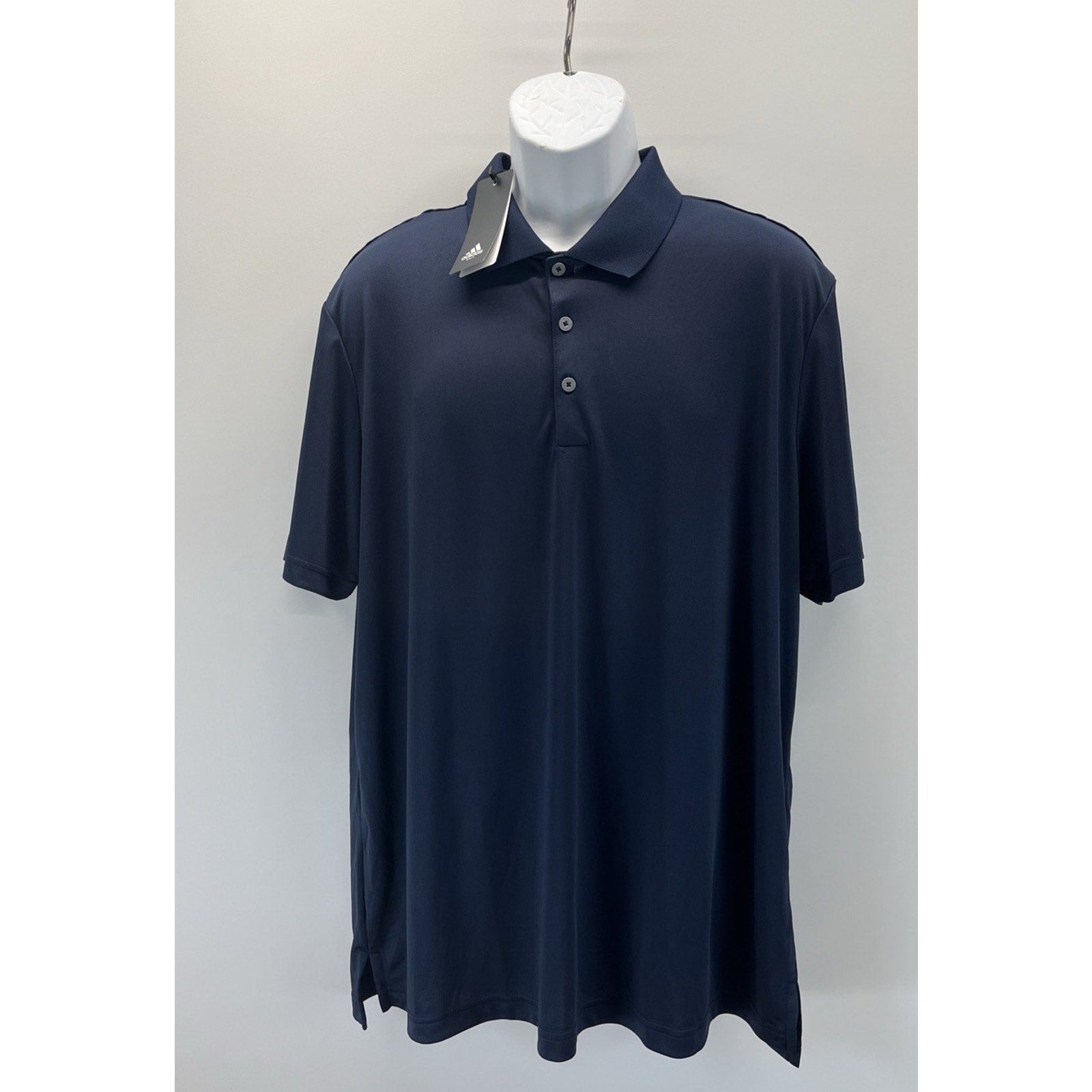 ADIDAS GOLF Men's PERFORMANCE Short Sleeve Polo Shirt Navy Sz XL NWT