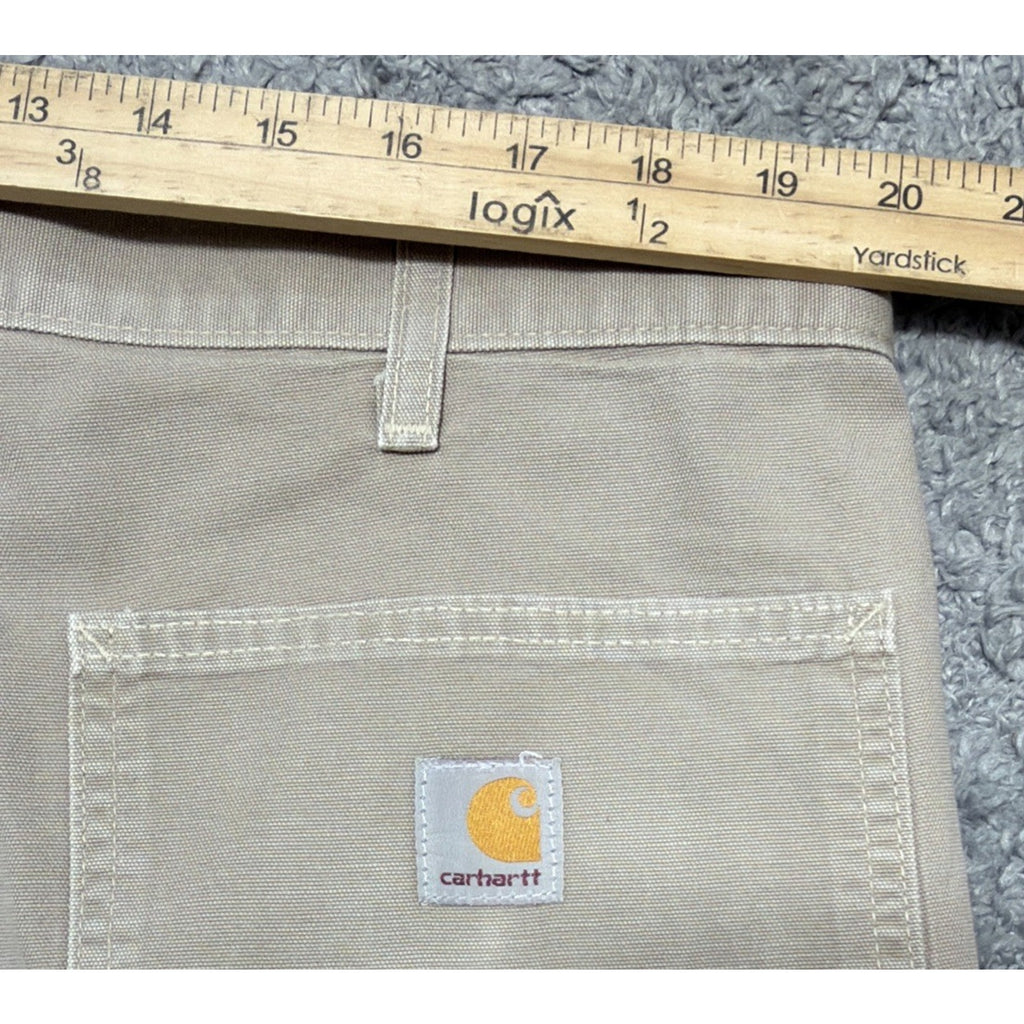 CARHARTT Men's B299 GKH Canvas Khaki Relaxed Fit Pants Work Tan 40x32