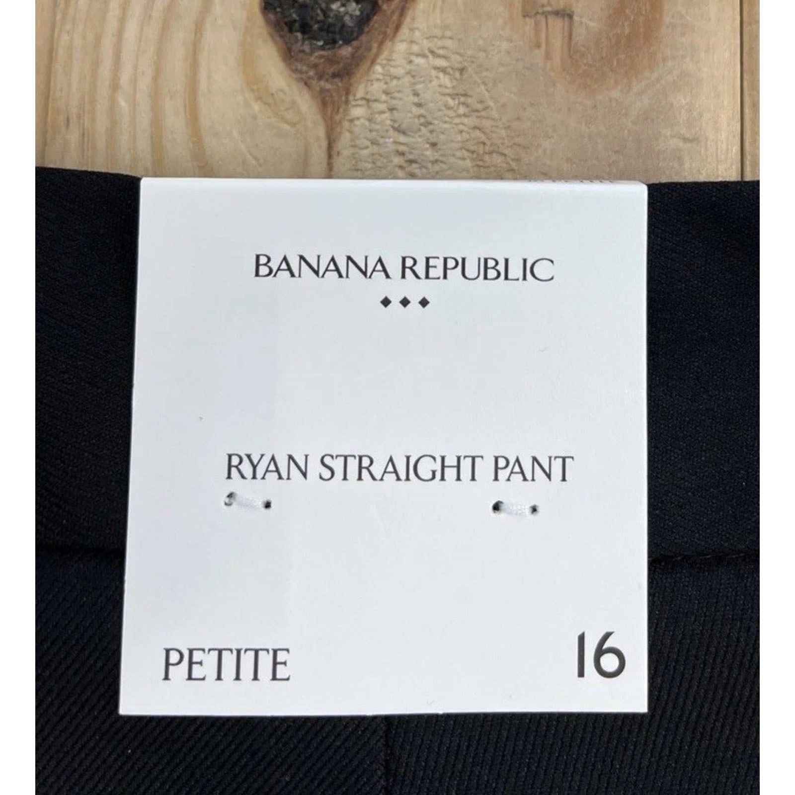 NWT Banana Republic Women’s 16P Ryan Fit Black Dress Pants Mid Rise Straight Leg