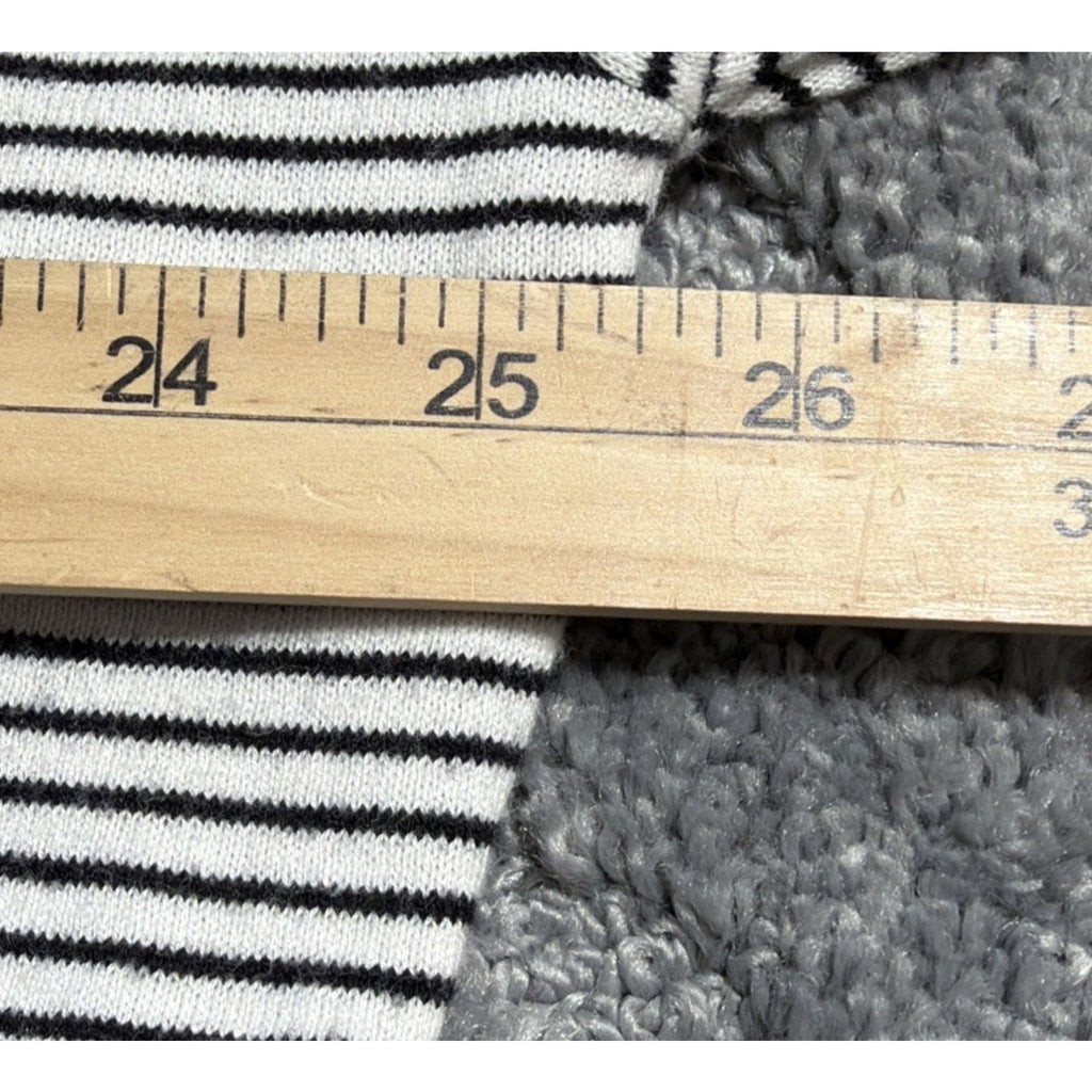 RALPH LAUREN Plus 3X Striped knit Lagenlook 3/4 Sleeve Ruffled Sweater SOFT!