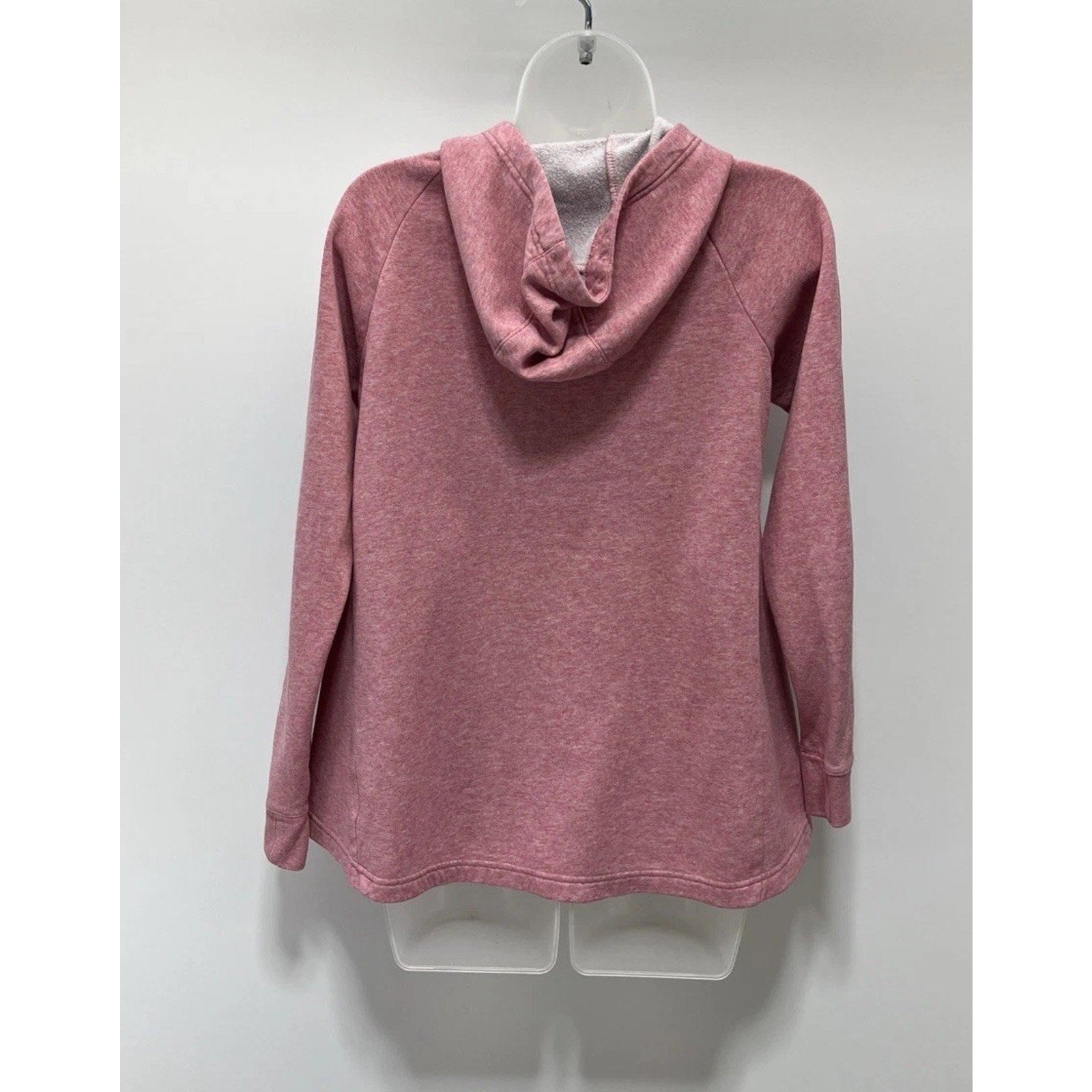 Nike Spellout Logo Pink Lightweight Cotton Pull Over Hoodie Womens Large