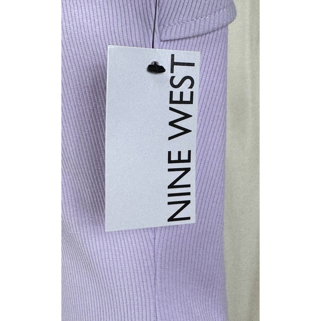 Ladies Apt. 9 Purple Ribbed Slim Fitting Dress Open Back Size Small