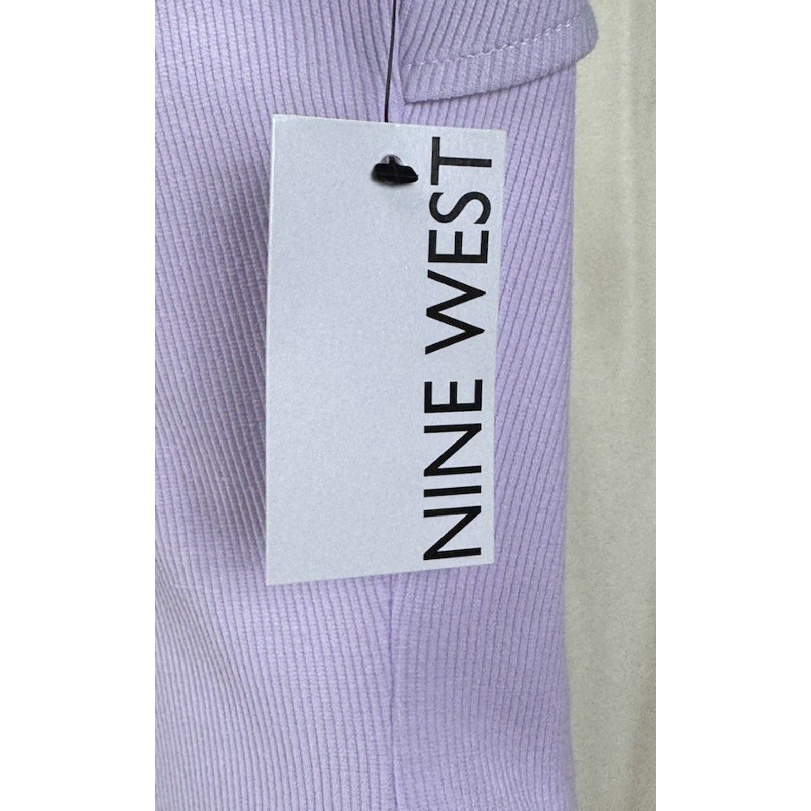 Ladies Apt. 9 Purple Ribbed Slim Fitting Dress Open Back Size Small