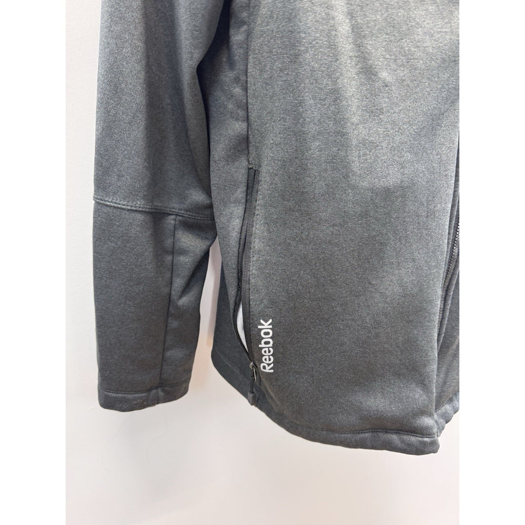 Reebok Mens Lightweight Jacket Black Large Zip Fleece Lined Jabezoo Industrial