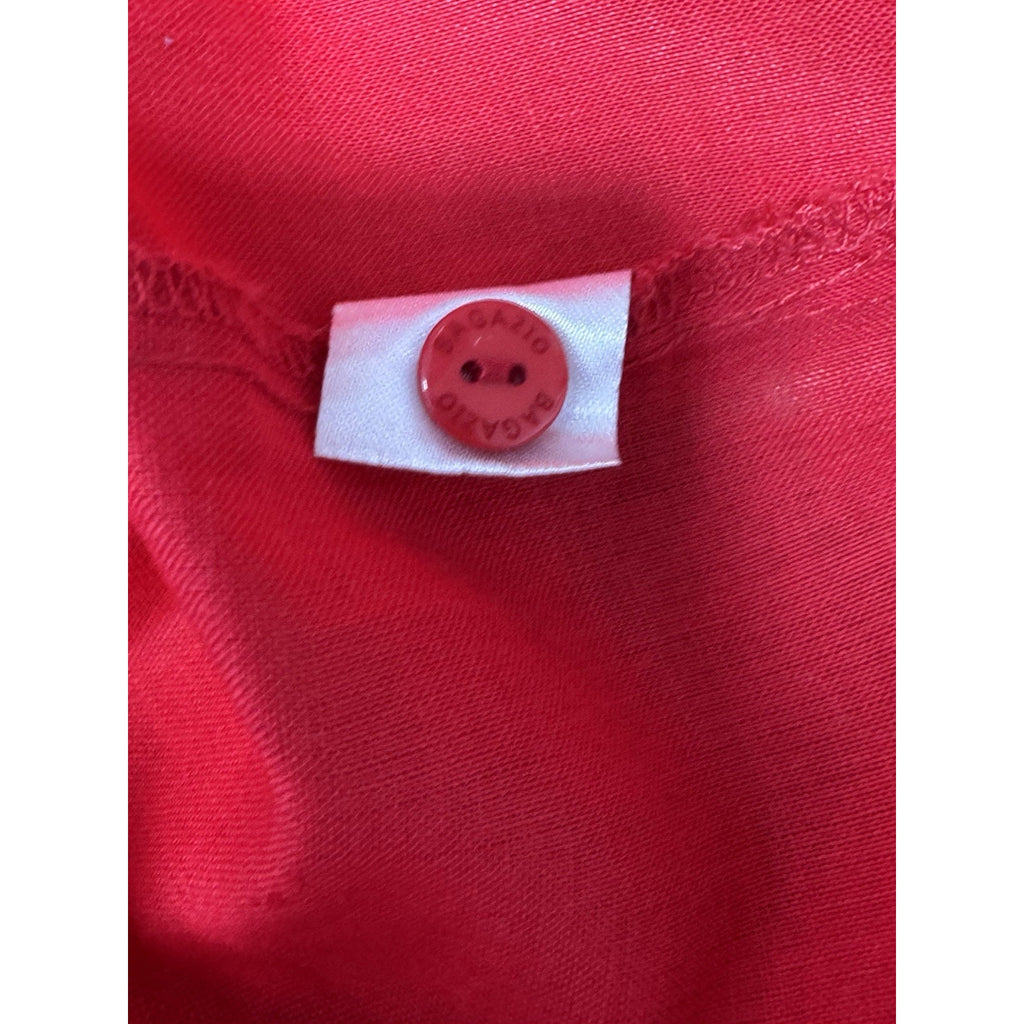 Bagazio 2pc Short Sleeve Red Walking Suit Cotton Ramie Men’s Size 6X