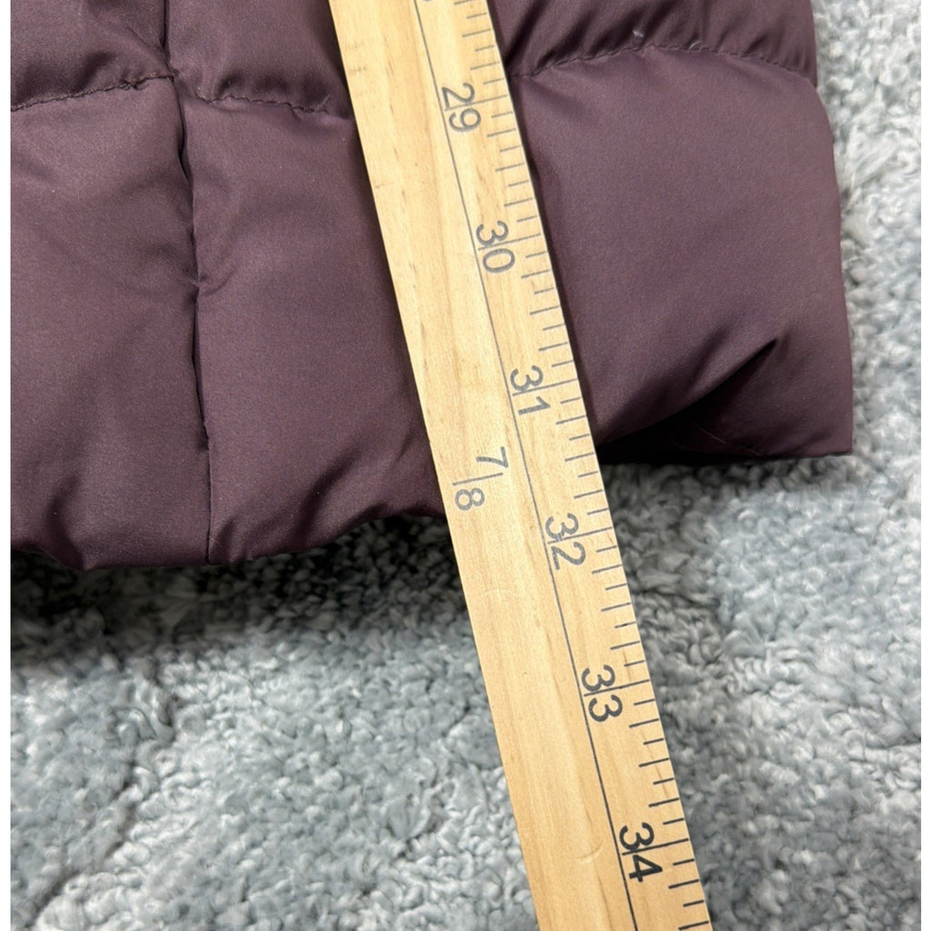 LAUREN RALPH LAUREN Black Label Down Sherpa Lined Parka Jacket Purple Women's XS