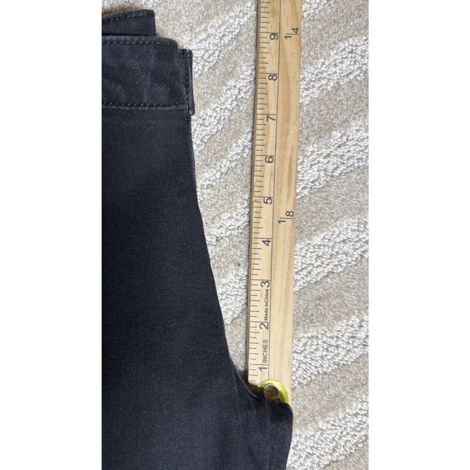 Michael Kors Izzy Skinny Black Mid Rise Stretch Jeans Size 6