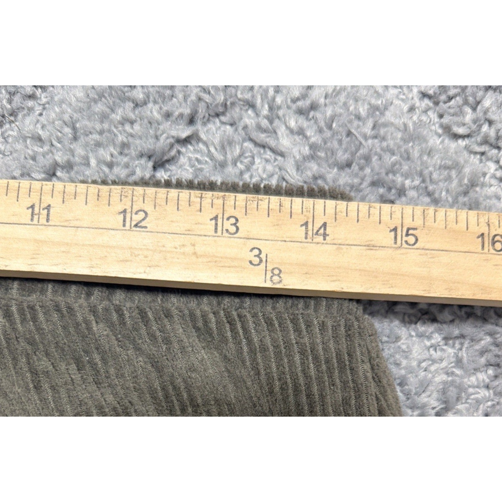 Aerie Corduroy Flare Pull On Pants Womens Medium Short Olive Green Trousers