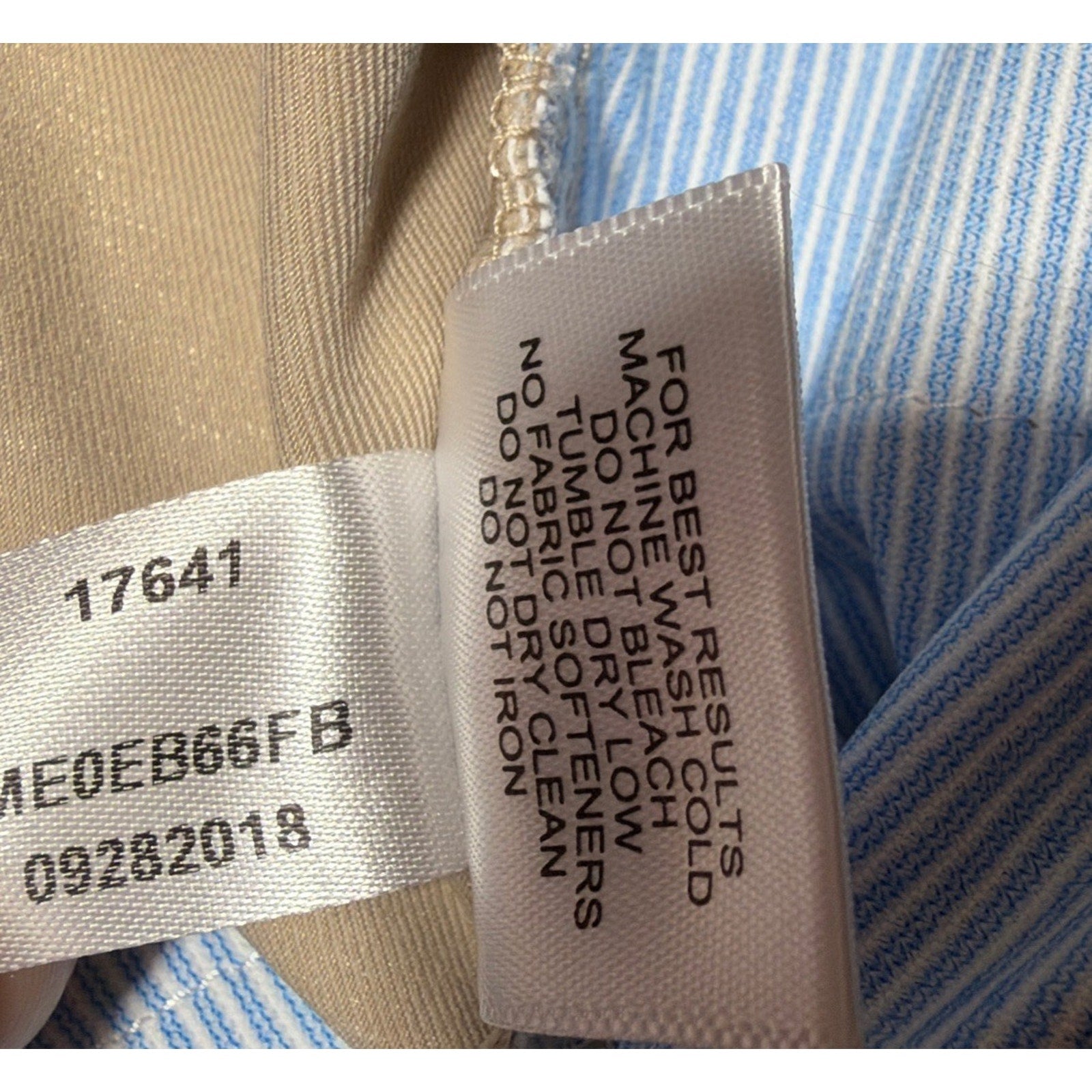 Peter Millar Performance Golf Pants Chino Men's 38X32 Flat Front Beige Khaki