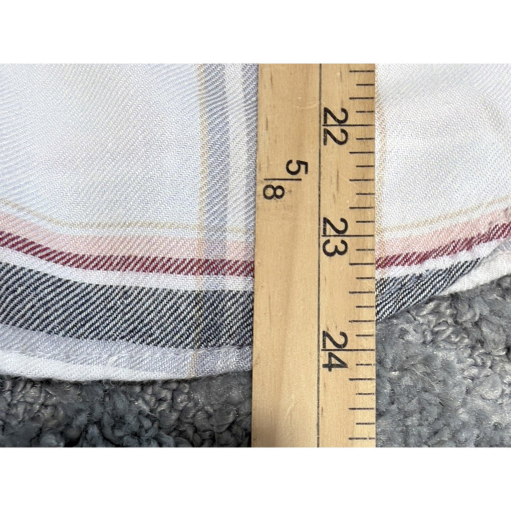 Banana Republic Womens Small DILLON Flannel Shirt Plaid EVERYDAY SOFT