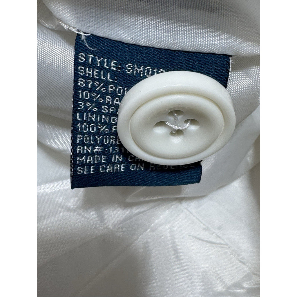 Sebby Collection White Double Breasted Button Up Coat Women’s Size XL NWT