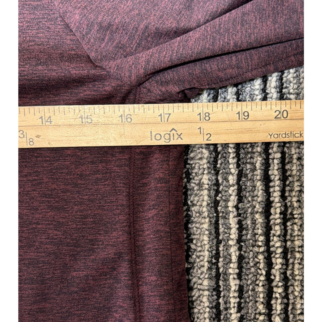 Athleta Uptempo Hoodie Sweatshirt Burgundy Red Stretch XS Sport Gym Run