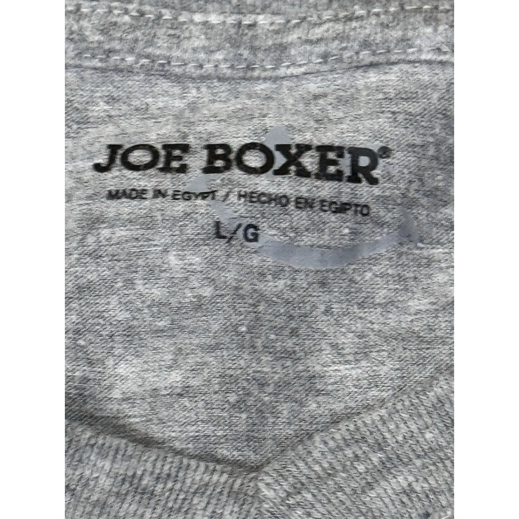 Women's Large Joe Boxer Short Sleeve Gray V-Neck T-Shirt