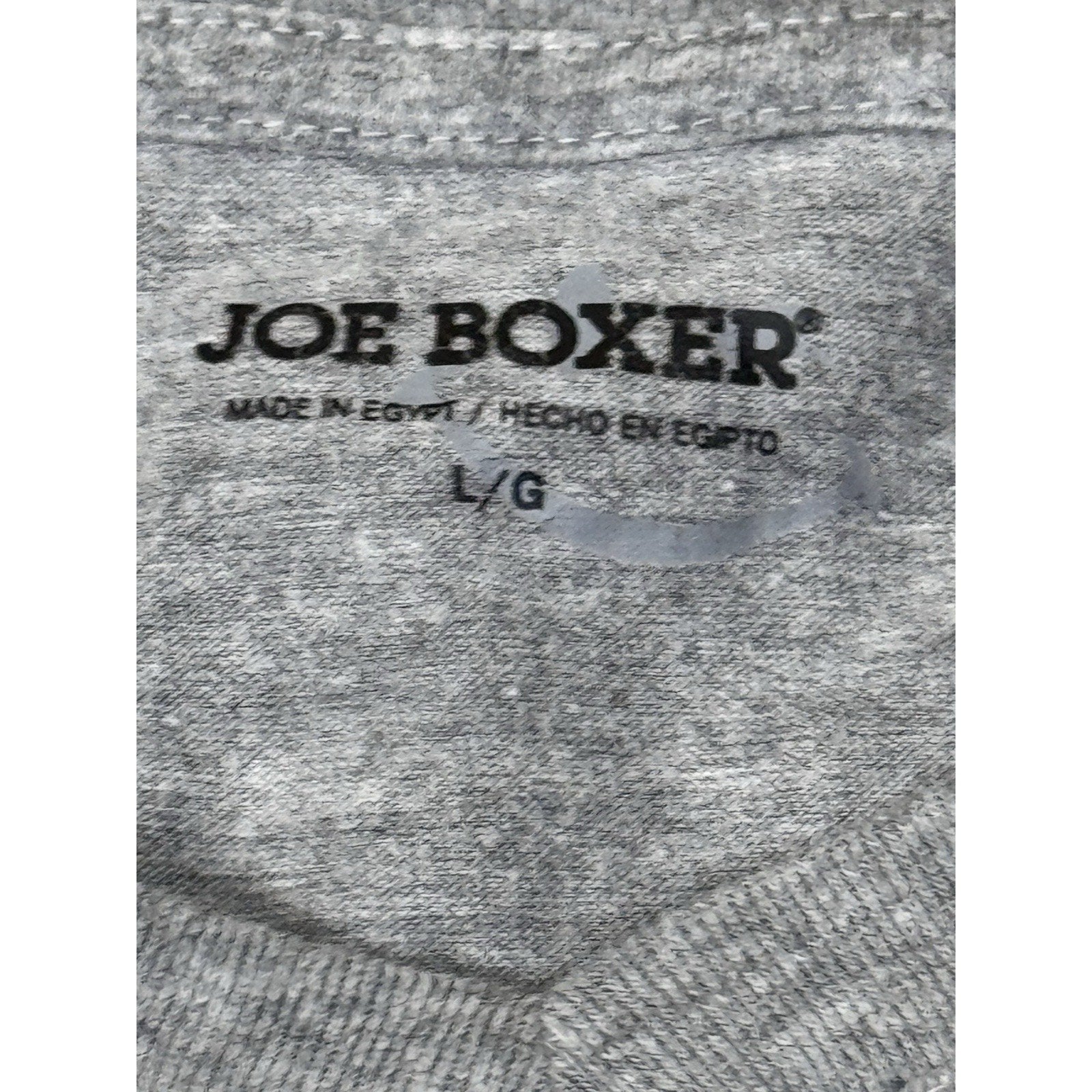 Women's Large Joe Boxer Short Sleeve Gray V-Neck T-Shirt