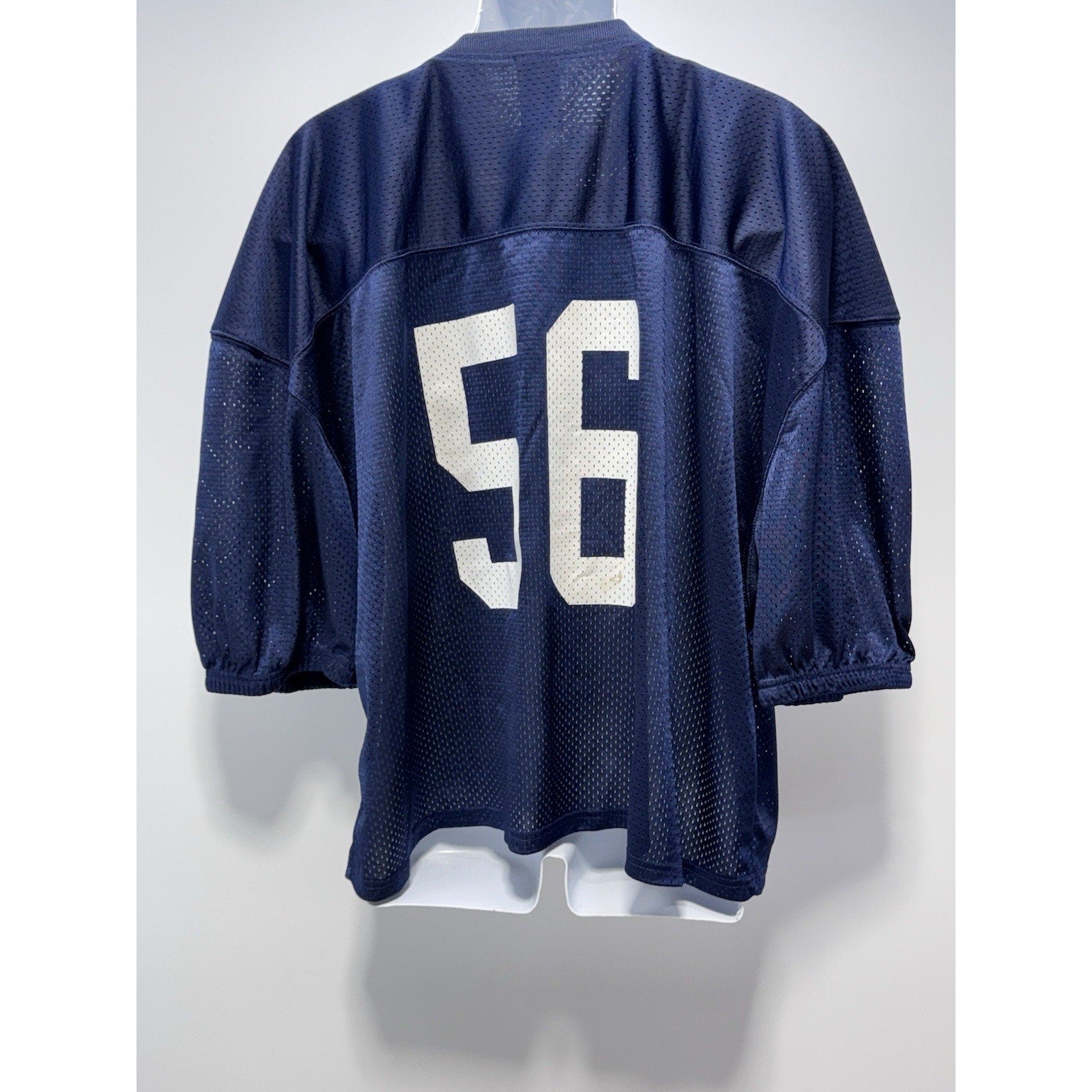 Alleson Athletic Mesh Football Practice Jersey Adult 2X/3X Navy/White North #56