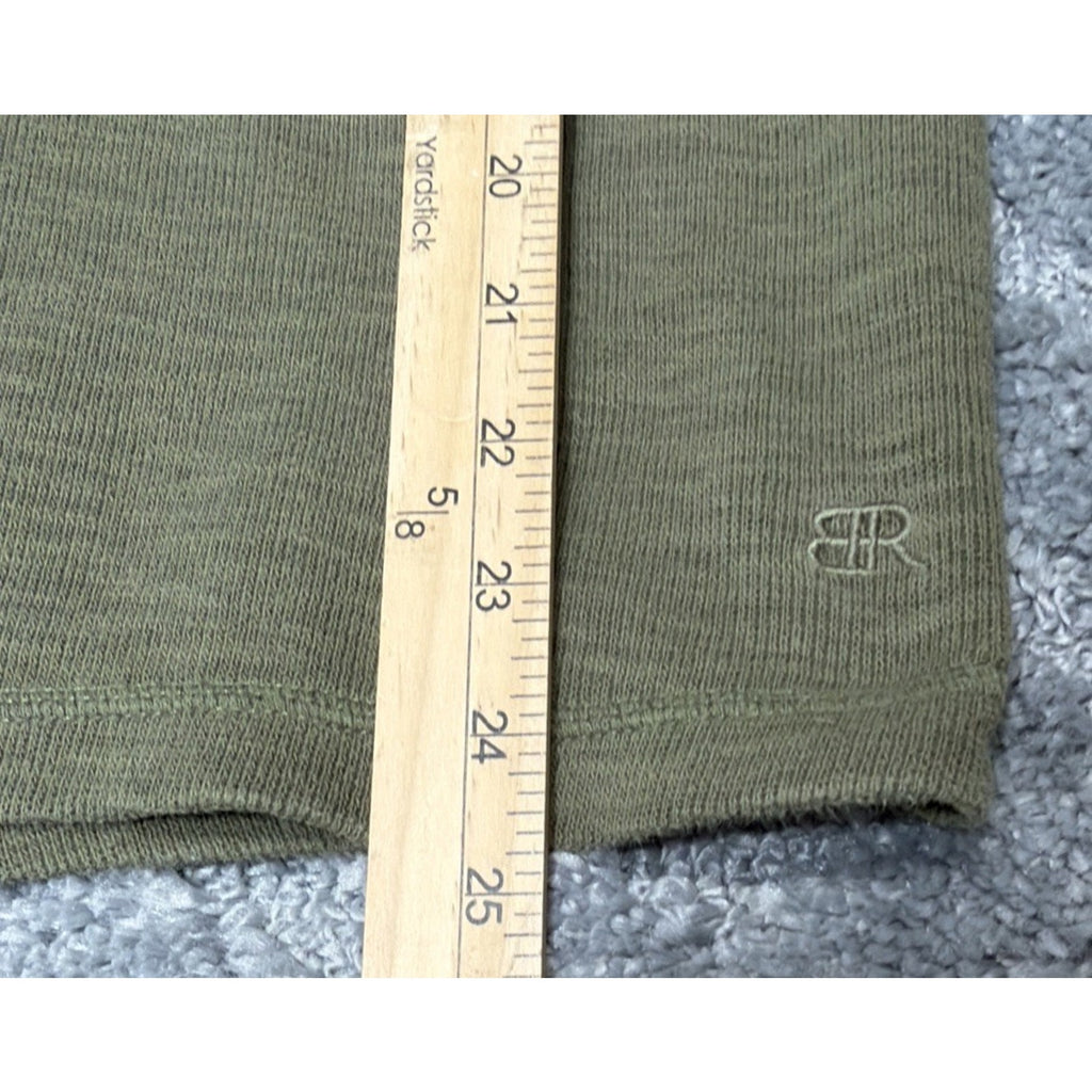 Banana Republic Slub Cotton Knit Sweater Mens M Long Sleeve Green