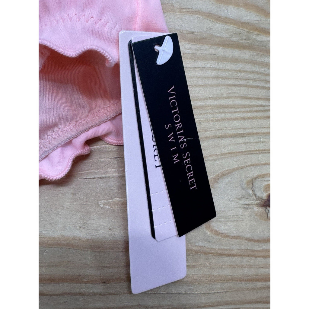 Victoria's Secret The Ruffle Cheeky Ruched Bikini Bottom Women’s Size Medium NWT