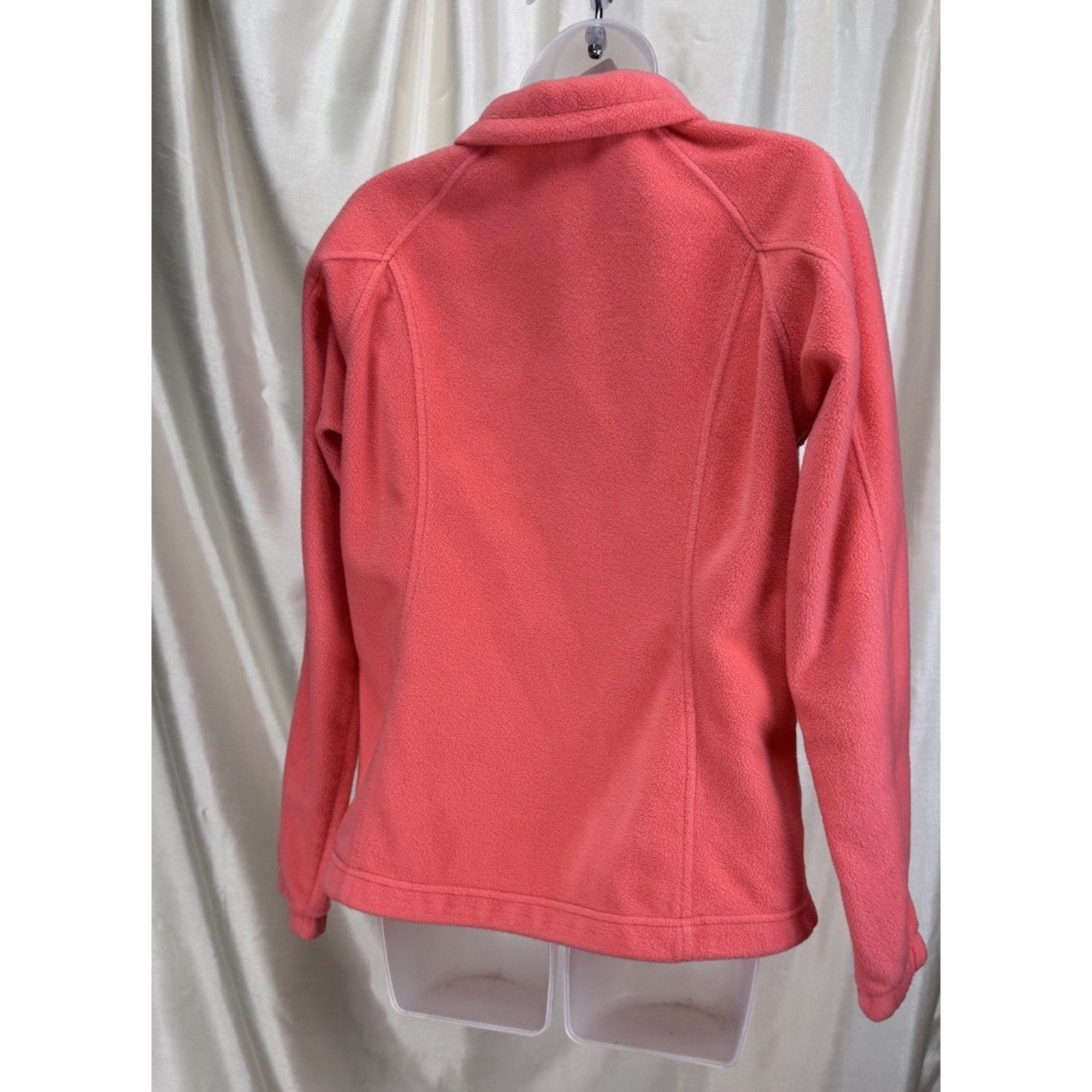 Columbia Sportswear Fleece Full Zip Salmon Pink Orange Size Women’s Medium Jkt