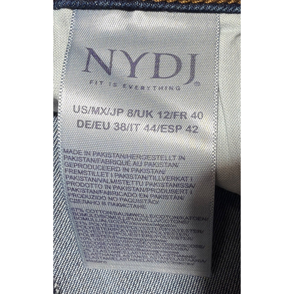 NYDJ Barbara Bootcut Womens Jeans Womens Sz 8 Mid Rise Lift Tuck Blue NWT 30x32