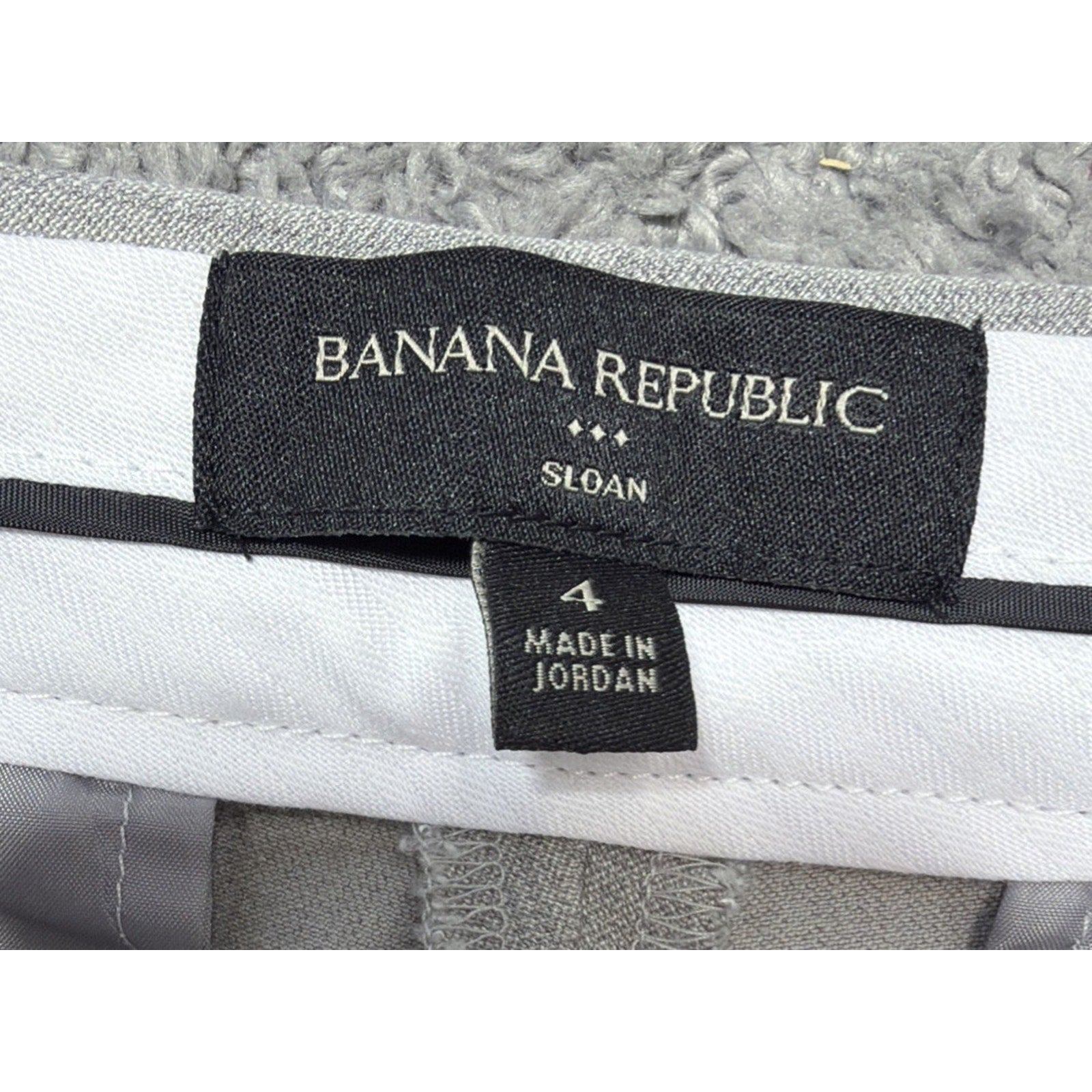 Banana Republic Sloan Pants Womens 4 Rayon Blend Gray Career 30x27