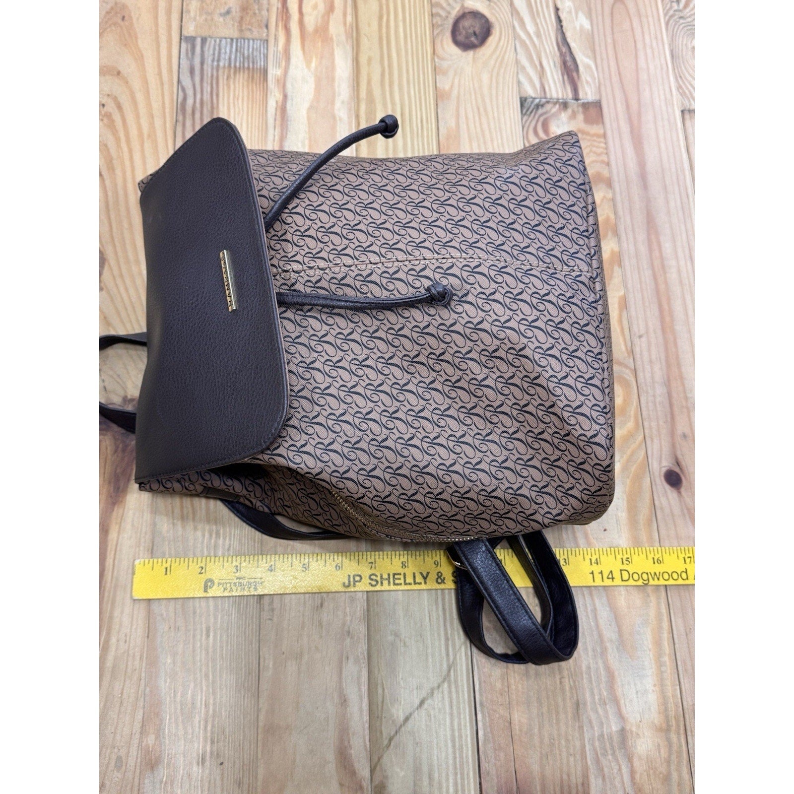 Rampage Womens Signature Brown Backpack / Purse