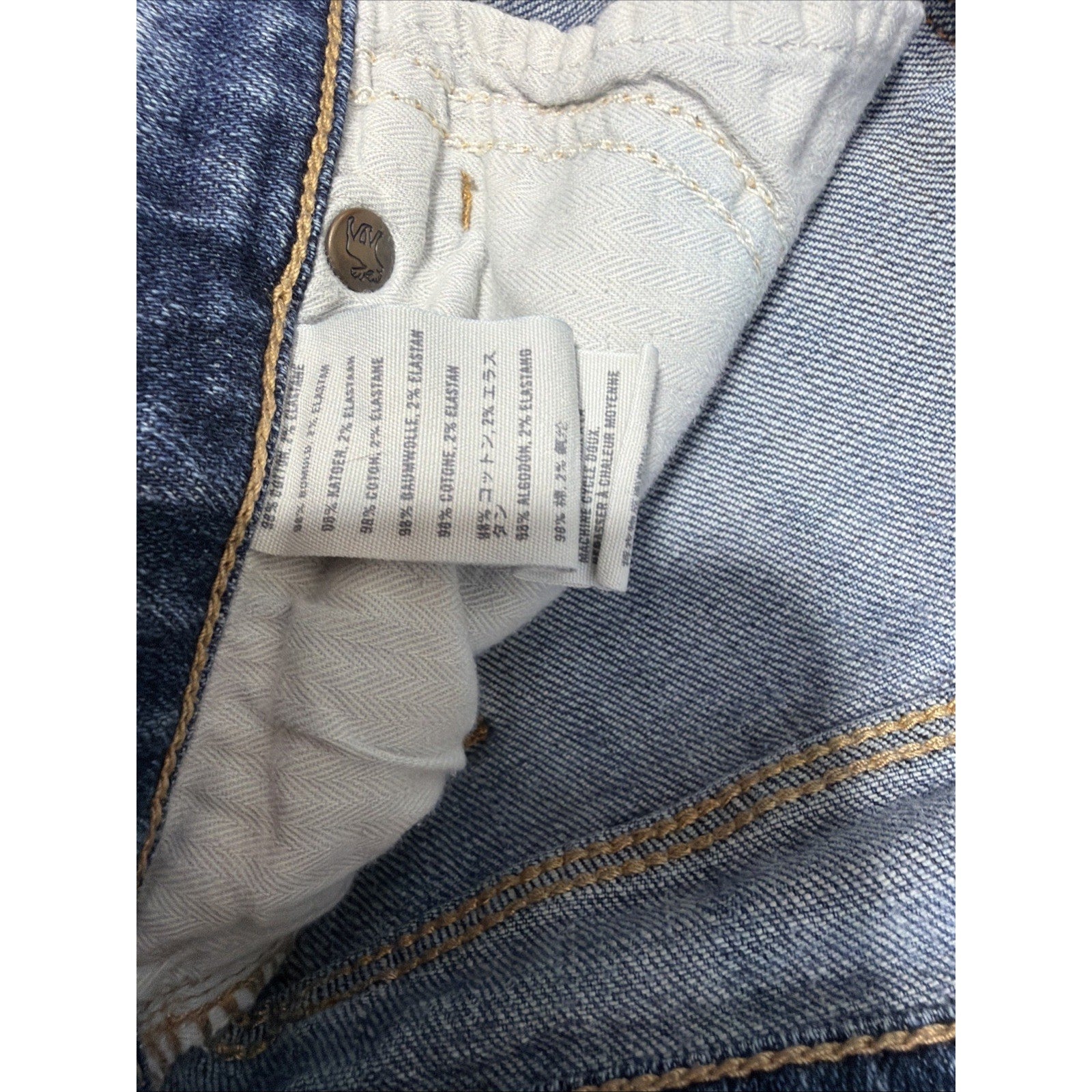 ABERCROMBIE & FITCH Y2K Jeans EMMA Bootcut Womens 6 27x33 Stretch Actual 28x31