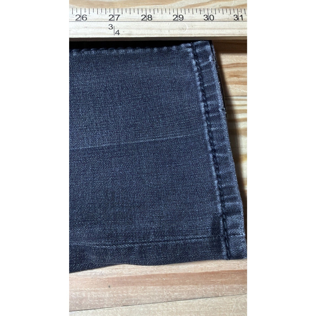 Rock Revival Jeans Mens 38x30 Black Lambeth Denim Pants Embroidery Straight