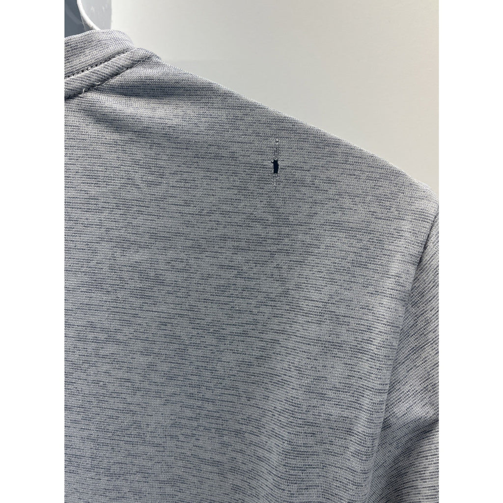 Nike Dri-Fit Men's Size Small Gray Pinstripe Short Sleeve Crew-Neck T-Shirt