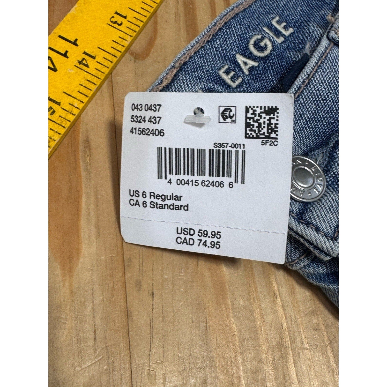 AG-ED Denim Ex-Boyfriend Slouchy Slim Mid-Rise Jeans Women’s Size 6 32X30 NWT